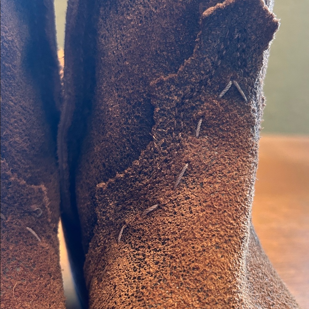 LIBERTY Black Rustic Brown Ankle Booties - Picture 5 of 11
